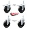 Service Caster 5 Inch Hard Rubber Swivel 10mm Threaded Stem Caster Total Lock Brakes, 2PK SCC-TSTTL20S514-HRS-M1015-2-S-2 - alternate 5